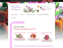 Tablet Screenshot of dostavacvijeca.com